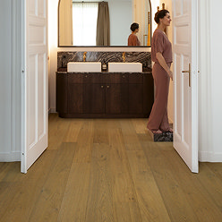 Quick-Step Cascada Plank Hardwood - White Cappuccino Oak Extra Matt