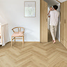 Quick-Step Ciro Herringbone LVT Click Vinyl - Botanic Beige