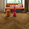 Quick-Step Ciro Herringbone LVT Click Vinyl - Botanic Caramel Oak