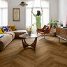 Quick-Step Ciro Herringbone LVT Click Vinyl - Botanic Caramel Oak