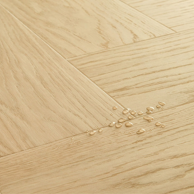 Quick-Step Ciro Herringbone LVT Click Vinyl - Pure Oak Blush