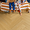Quick-Step Ciro Herringbone LVT Click Vinyl - Pure Oak Honey