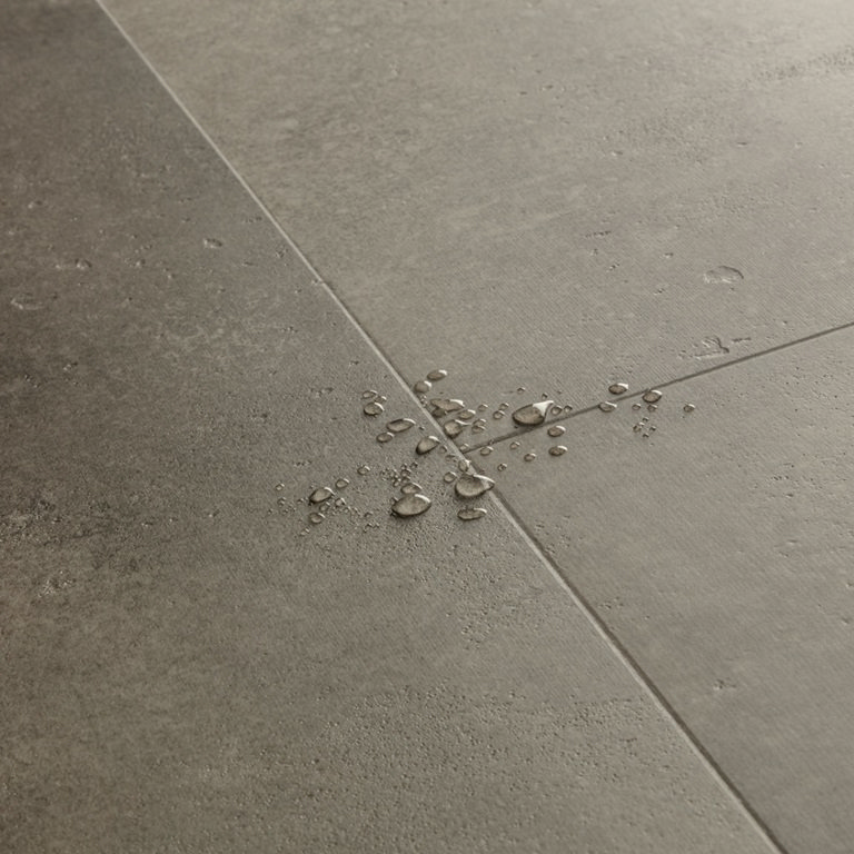 Quick-Step Illume Stone Effect LVT Click Vinyl - Cloudy Concrete