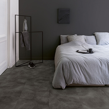 Quick-Step Illume Stone Effect LVT Click Vinyl - Soft Graphite