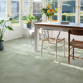 Quick-Step Illume Stone Effect LVT Click Vinyl - Soft Sage