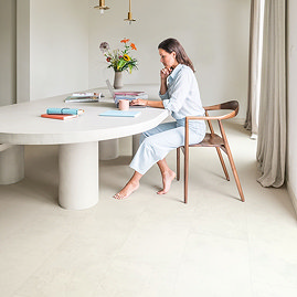 Quick-Step Muse Tile Stone Effect Laminate - Chalk