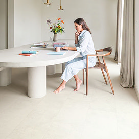 Quick-Step Muse Tile Stone Effect Laminate - Chalk