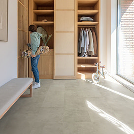 Quick-Step Muse Tile Stone Effect Laminate - Grey Concrete