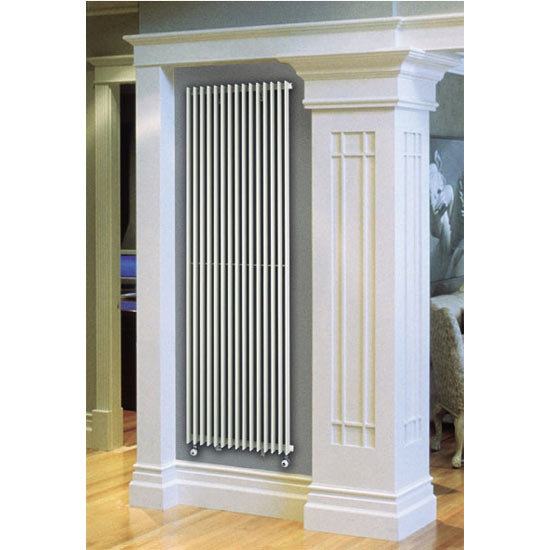 Quinn Adagio Single Column Radiator - Vertical - White - 10 x Size Options Large Image