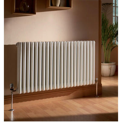 Quinn Forza 2 Column Radiator - Horizontal - White - Various Size ...