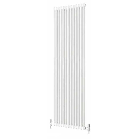 Quinn Forza 2 Column Radiator - Vertical - White - 4 x Size Options Large Image