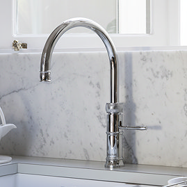 Quooker Classic Fusion Round Chrome Tap with PRO3 Boiling Water Tank