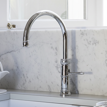 Quooker Classic Fusion Round Chrome Tap with PRO3 Boiling Water Tank