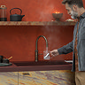Quooker Classic Fusion Round Patinated Brass Tap with with Combi+ Boiling Water Tank