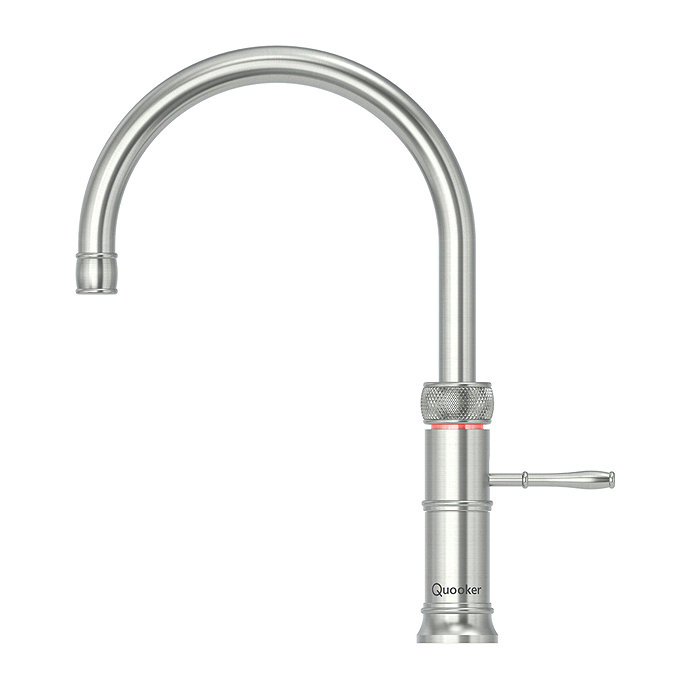 Quooker Classic Fusion Round Stainless Steel Tap with with Combi+ Boiling Water Tank