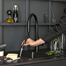 Quooker Flex Pull Out Hose Black Tap with Combi+ Boiling Water Tank