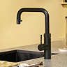 Quooker Flex Square Pull Out Hose Black Tap with PRO3 Boiling Water Tank