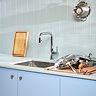 Quooker Flex Square Pull Out Hose Chrome Tap with Combi+ Boiling Water Tank