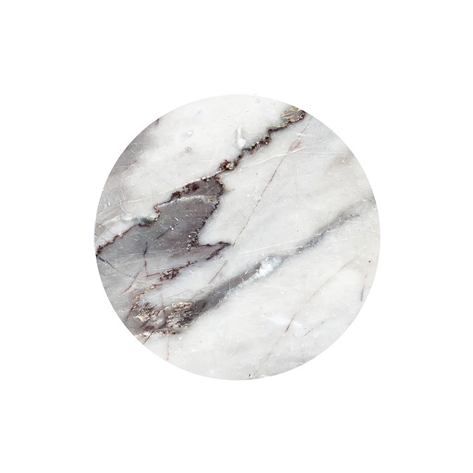 Radius Basin Tap Insert Disc - Arctic White Marble Effect