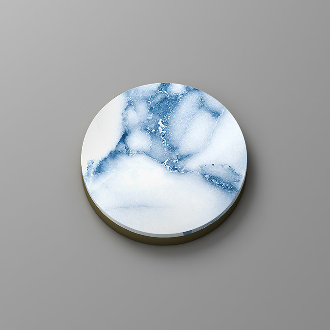 Radius Basin Tap Insert Disc - Indigo Marble Effect