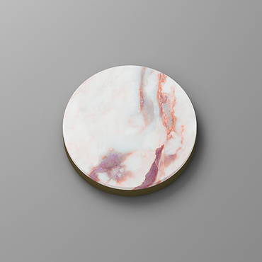 Radius Basin Tap Insert Disc - Terracotta Marble Effect