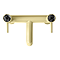 Radius Custom Brushed Brass Bath Filler Tap