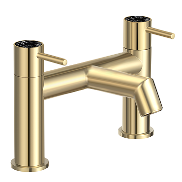 Radius Custom Brushed Brass Bath Filler Tap