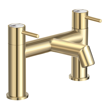 Radius Custom Brushed Brass Bath Filler Tap