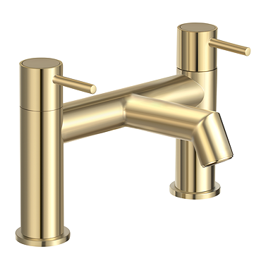 Radius Custom Brushed Brass Bath Filler Tap