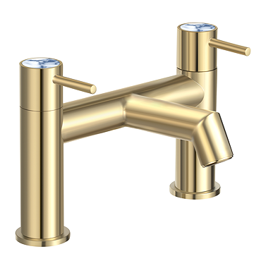 Radius Custom Brushed Brass Bath Filler Tap