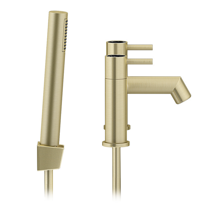 Radius Custom Brushed Brass Bath Shower Mixer Tap