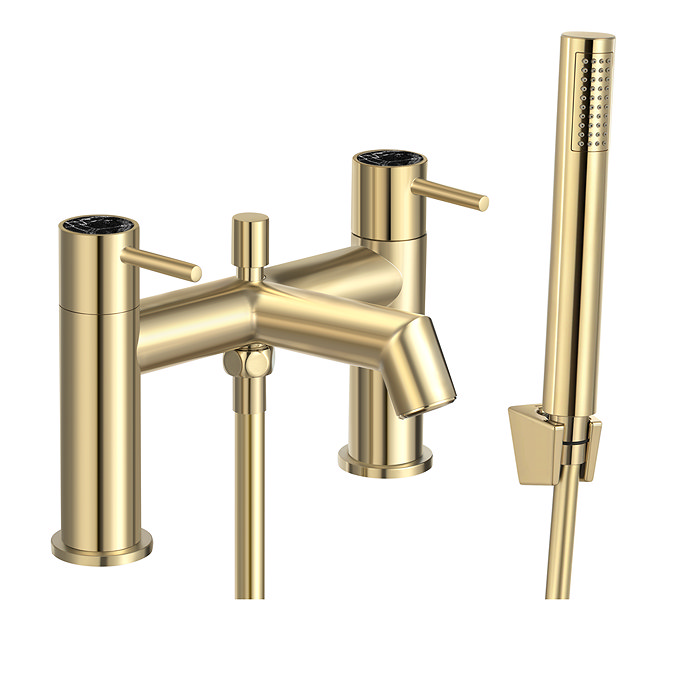 Radius Custom Brushed Brass Bath Shower Mixer Tap