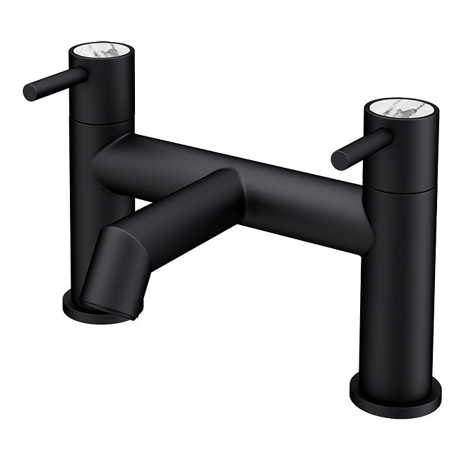 Radius Custom Matt Black Bath Filler Tap