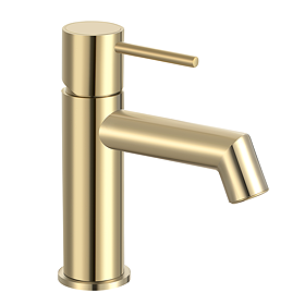 Radius Custom Brushed Brass Mono Basin Mixer Tap