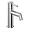 Radius Custom Chrome Mono Basin Mixer Tap - Indigo Marble Effect