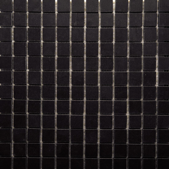 RAK - Lounge Black Porcelain Mosaic Polished Tile Sheet - 300x300mm - 7GPD57-MOS Large Image