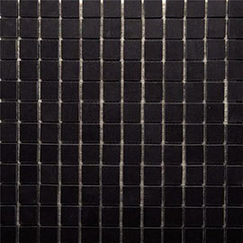 RAK - Lounge Black Porcelain Mosaic Unpolished Tile Sheet - 300x300mm - 7GPD57UP-MOS Medium Image