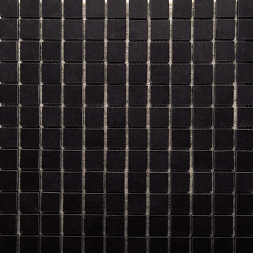 RAK - Lounge Black Porcelain Mosaic Unpolished Tile Sheet - 300x300mm - 7GPD57UP-MOS Profile Large I