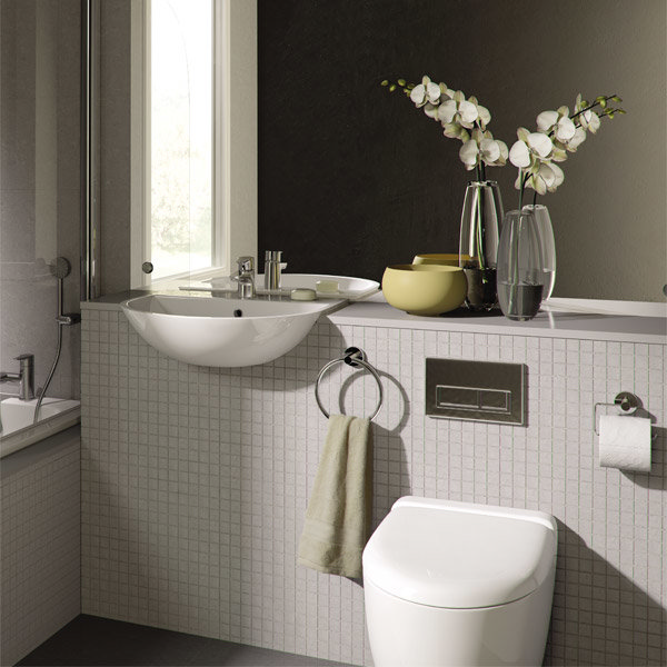 RAK - Lounge Dark Grey Porcelain Mosaic Polished Tile Sheet - 300x300mm - 7GPD56-MOS Profile Large I