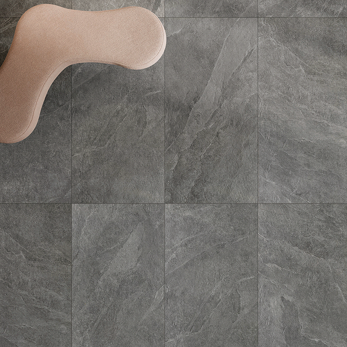 RAK Carmo Stone Anthracite Large Format Tiles 600 x 1200mm