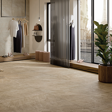 RAK Carmo Stone Ivory Large Format Tiles 600 x 1200mm