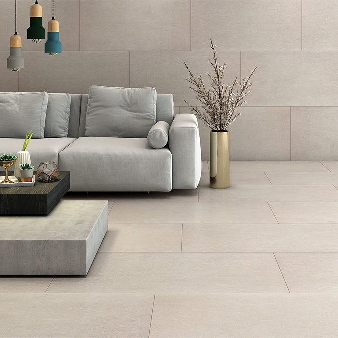 RAK City Stone Beige Large Format Wall and Floor Tiles 600 x 1200mm Large Image