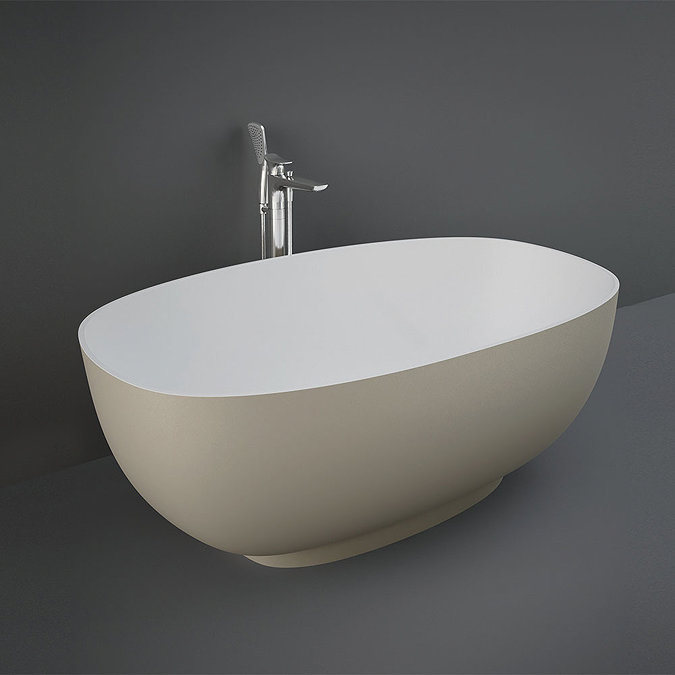 RAK Cloud 1400 x 753mm Freestanding Bath - Matt Cappuccino Large Image