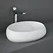 RAK Cloud 58cm Counter Top Basin - Matt White Large Image