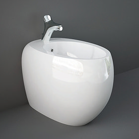 RAK Cloud Back To Wall 1TH Bidet - Gloss White Large Image