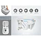 RAK Cloud Rimless Back To Wall Pan + Soft Close Seat - Matt White Profile Large Image