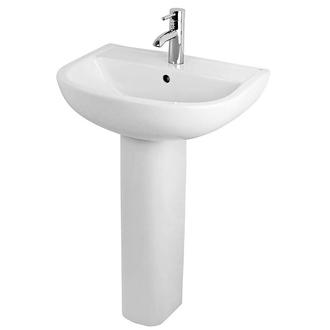 RAK Compact 4 Piece Suite - Deluxe Close Coupled WC & 55cm Basin Feature Large Image