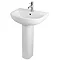 RAK Compact 4 Piece Suite - Deluxe Close Coupled WC & 55cm Basin Feature Large Image