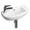 RAK Compact 45cm Slimline Bathroom Basin - 1TH - Left or Right Hand Option Large Image