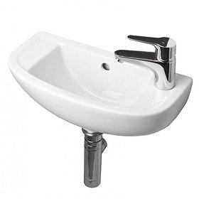 RAK - Compact 45cm Slimline Basin - 1 TH - Right Hand - COMSLWB1RH Large Image